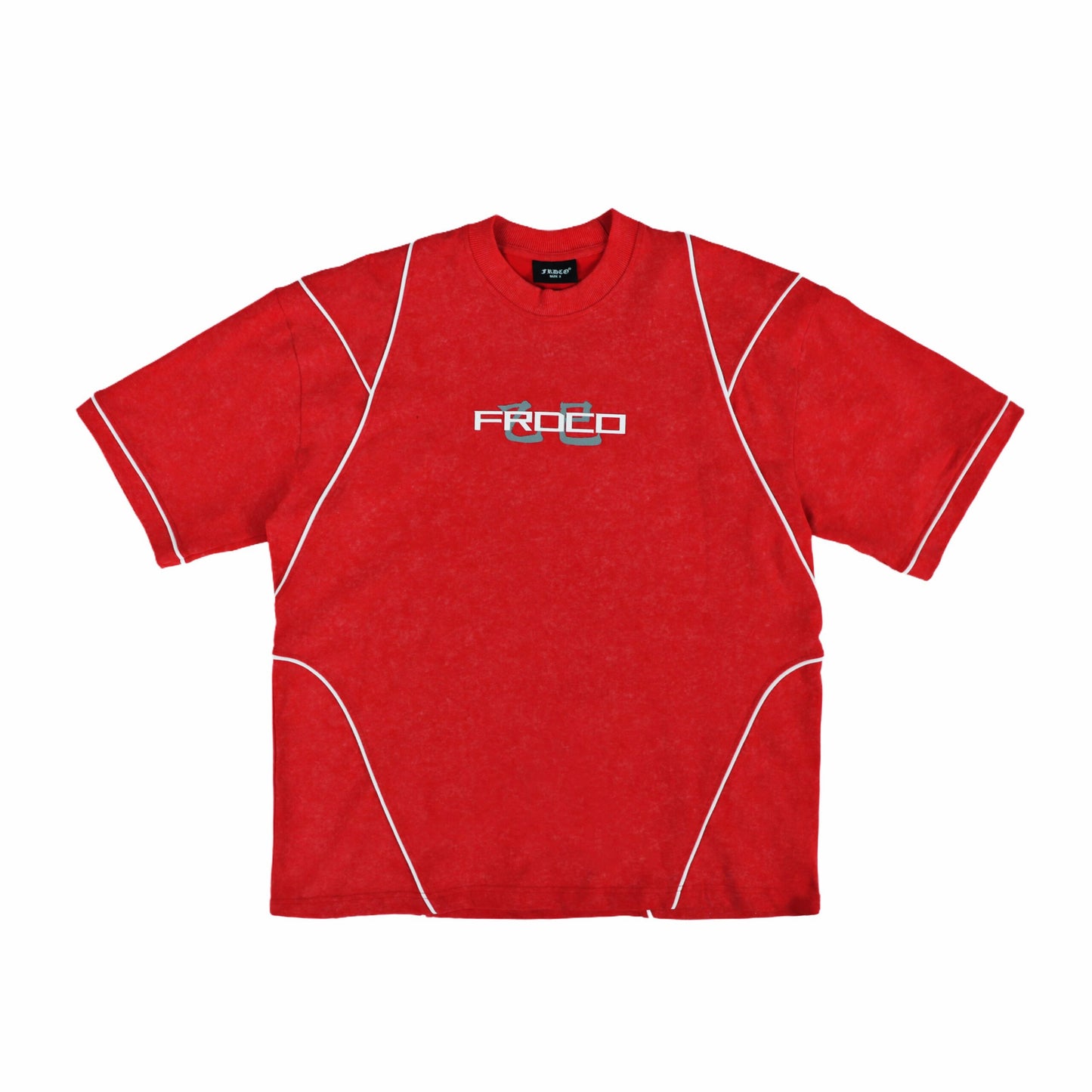 STONED SNAKE BONE WASHED RED TEE