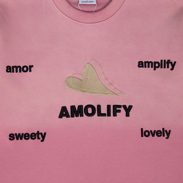 Asmolify Stoned Wash Tee < Pink >