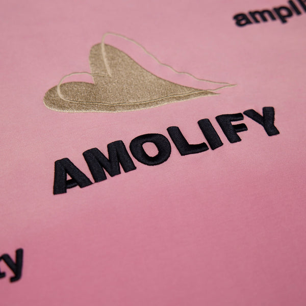 Asmolify Stoned Wash Tee < Pink >