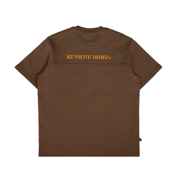 Typeface Embroidery Patches Tee Brown
