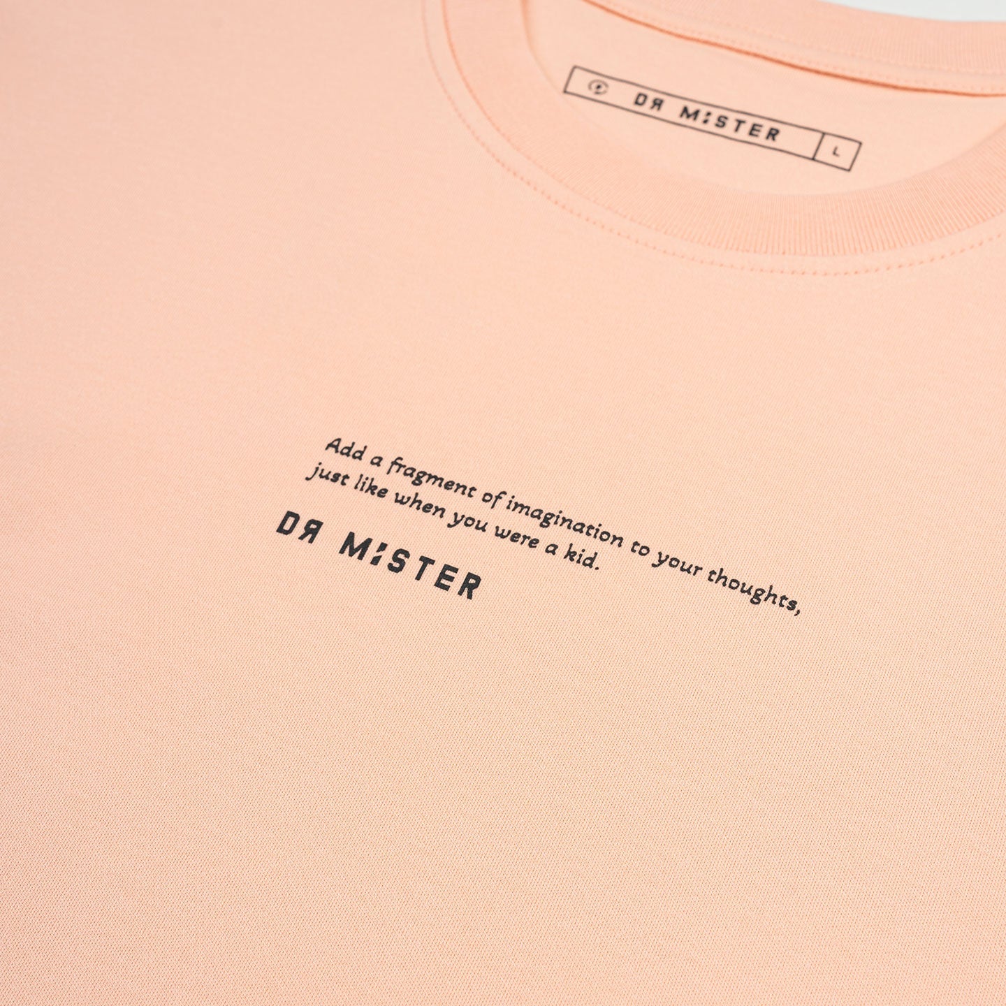 Balloon Duck Oversized Tee - Salmon Pink