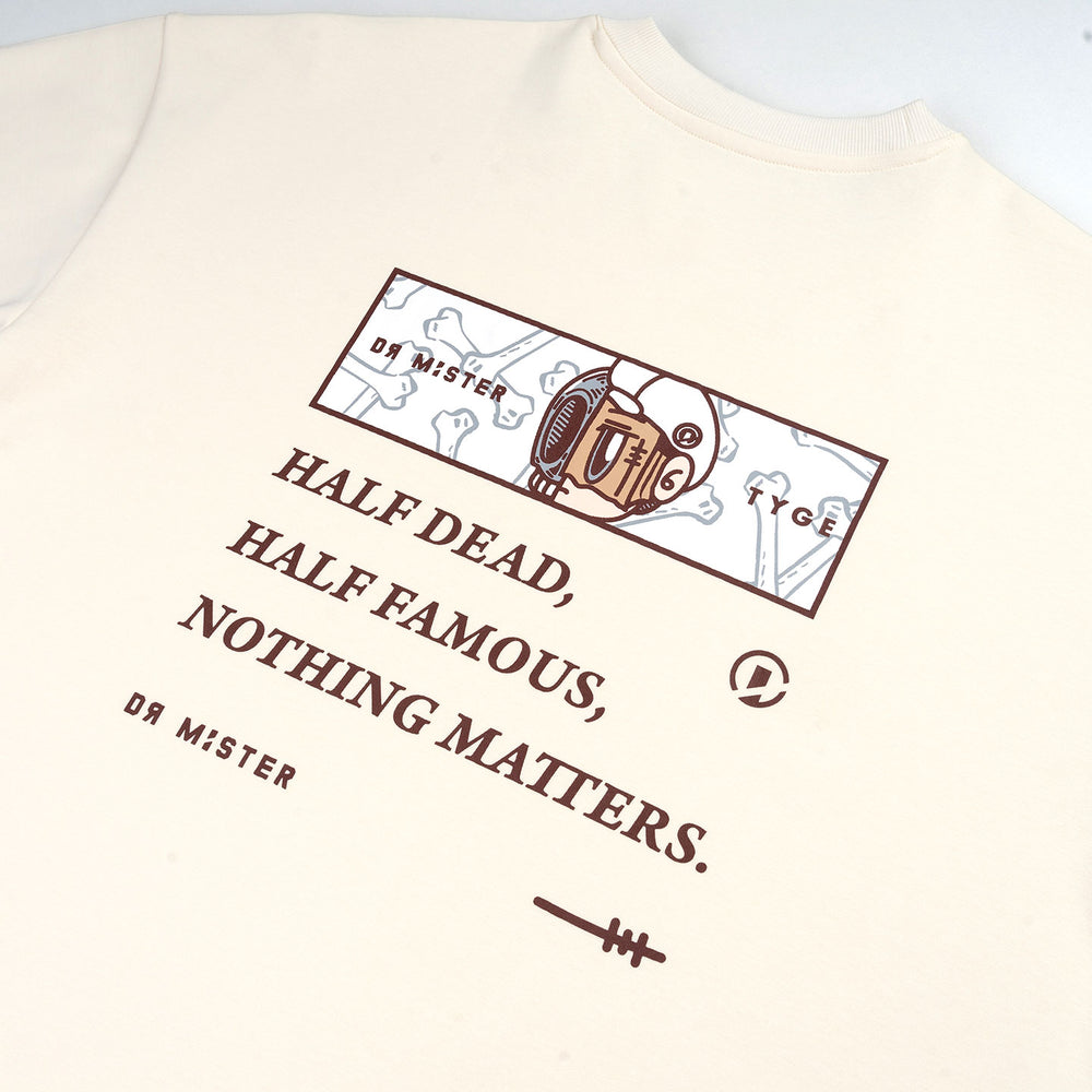 Bones Broad Tee - Cream