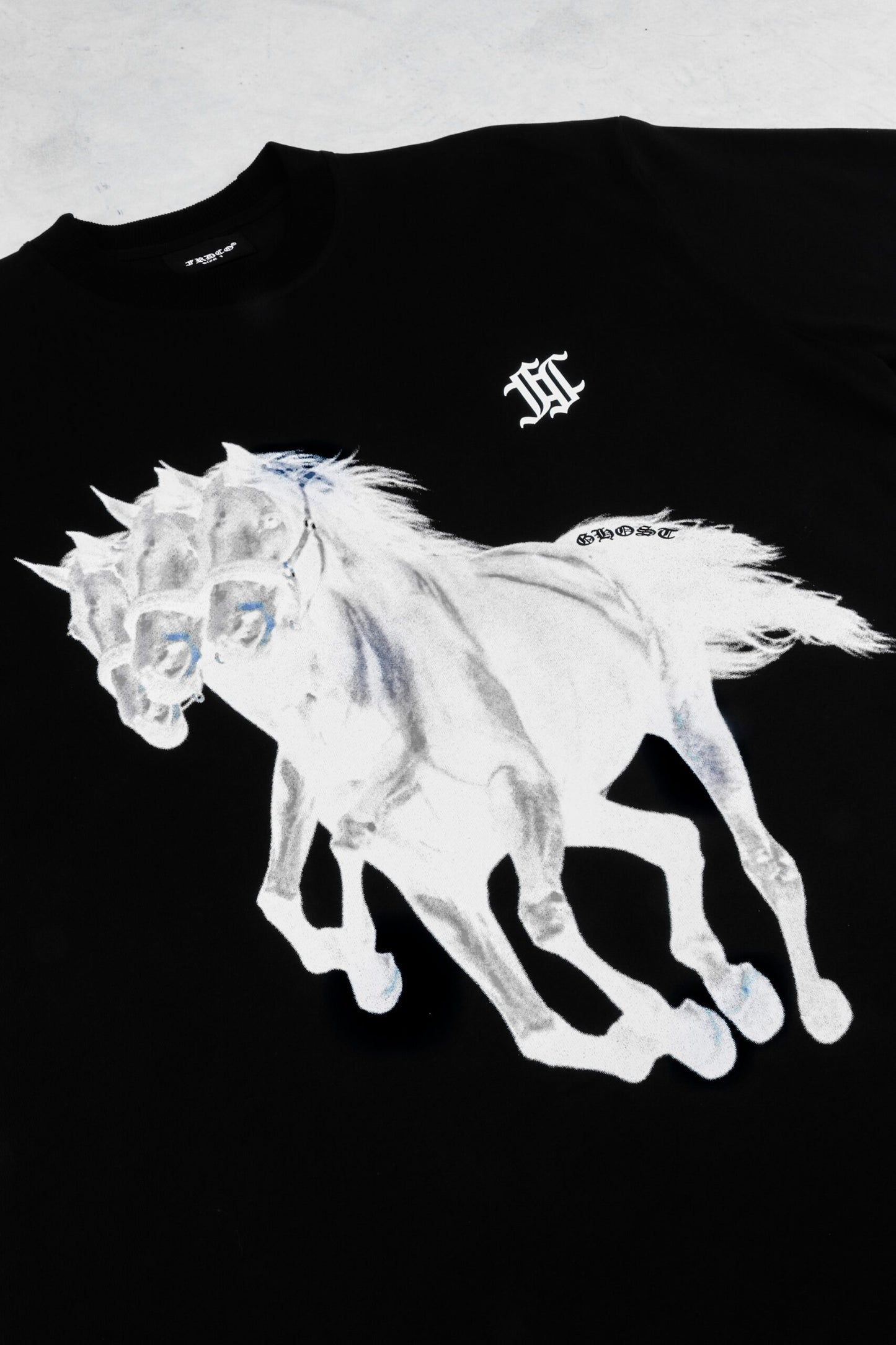 GHOST HORSE LOGO BLACK TEE