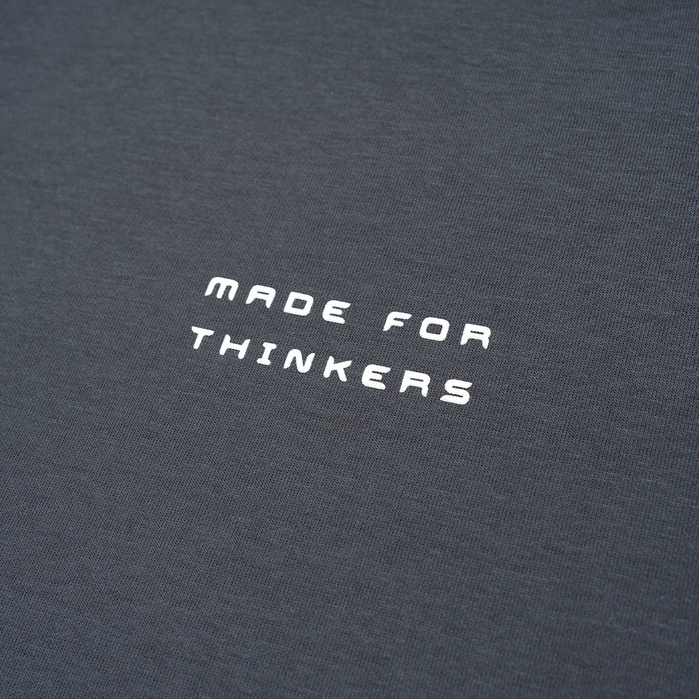 Chrome Abbr Broad Tee - Grey