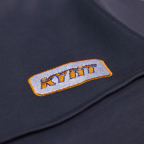 Typeface Embroidery Patches Tee Grey