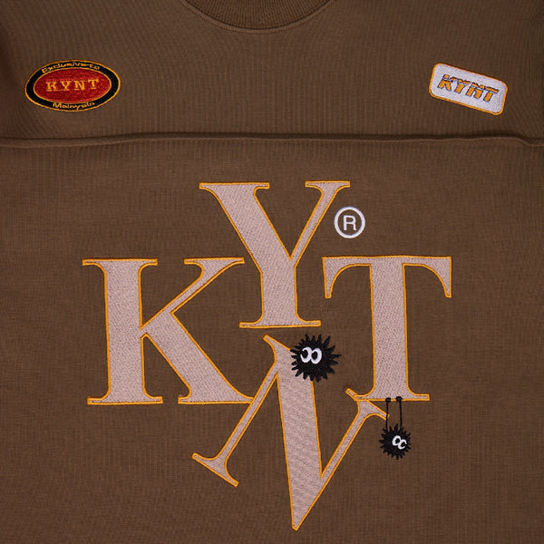 Typeface Embroidery Patches Tee Brown