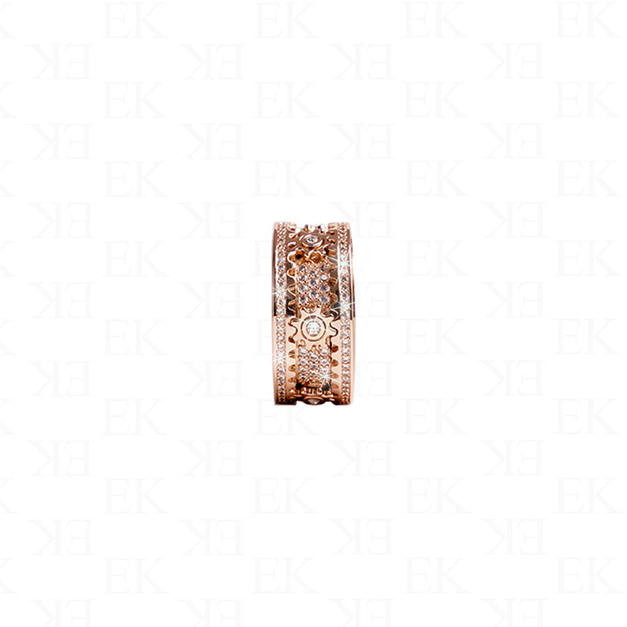 Iced Out Works the Wonder Ring Rose Gold