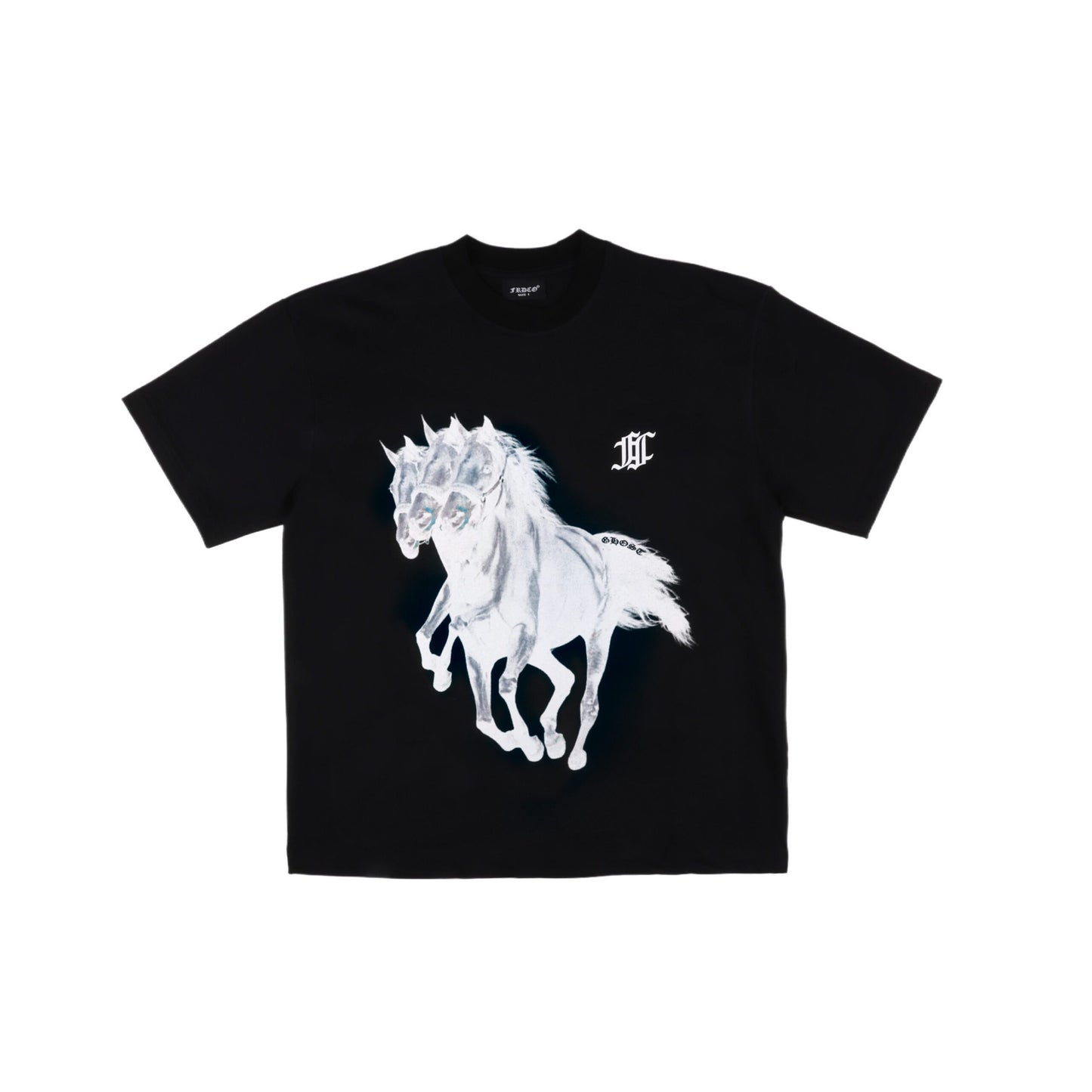 GHOST HORSE LOGO BLACK TEE