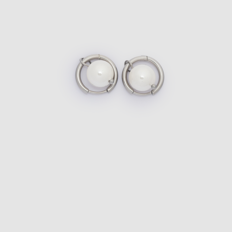 Pearl Earring Silver (Pair)