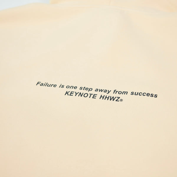 Keynote 3D Steel Printing Hoodie Cream White