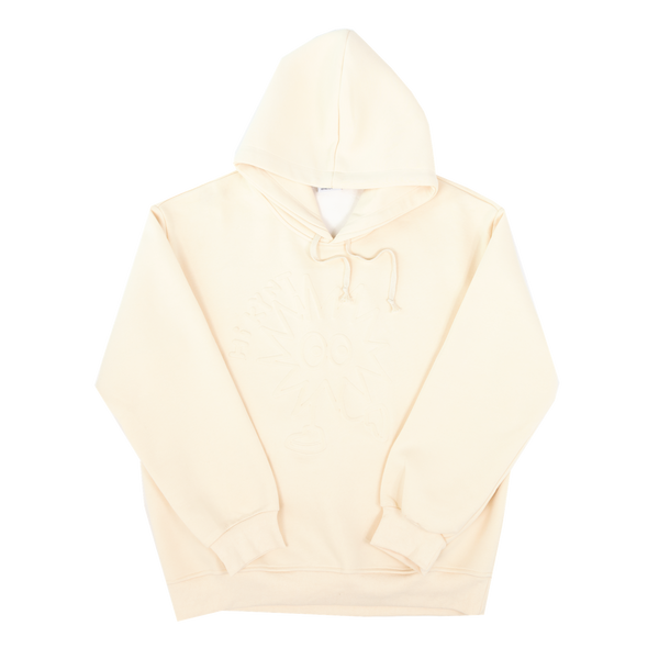 Keynote 3D Steel Printing Hoodie Cream White