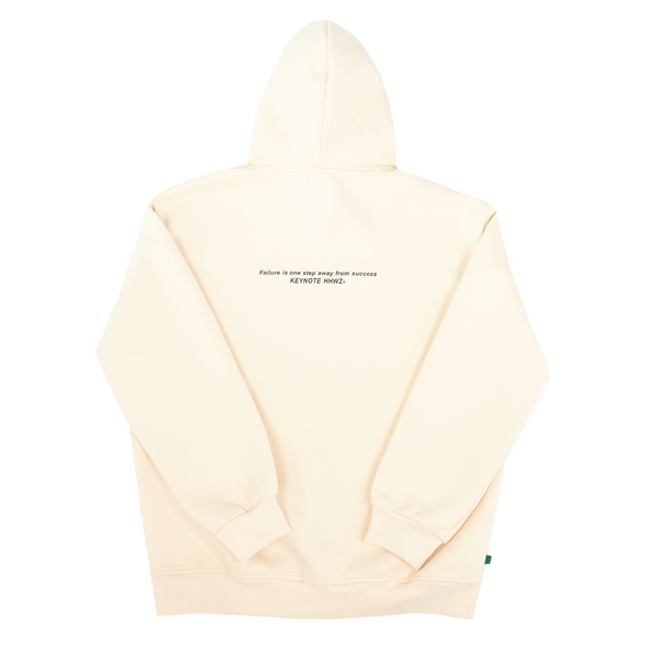 Keynote 3D Steel Printing Hoodie Cream White