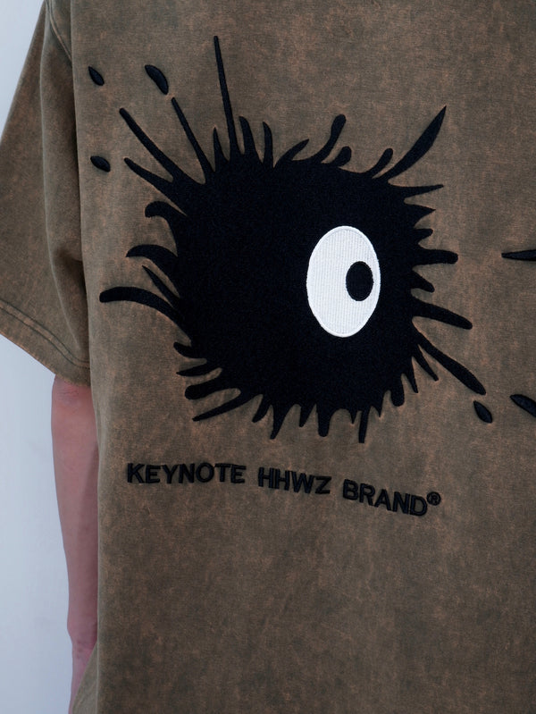 Stoned Wash Echinoidea Pocket Tee < Green >