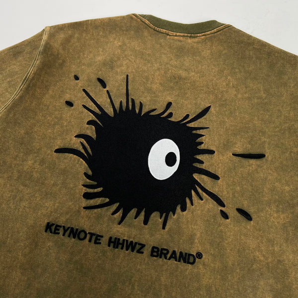 Stoned Wash Echinoidea Pocket Tee < Green >