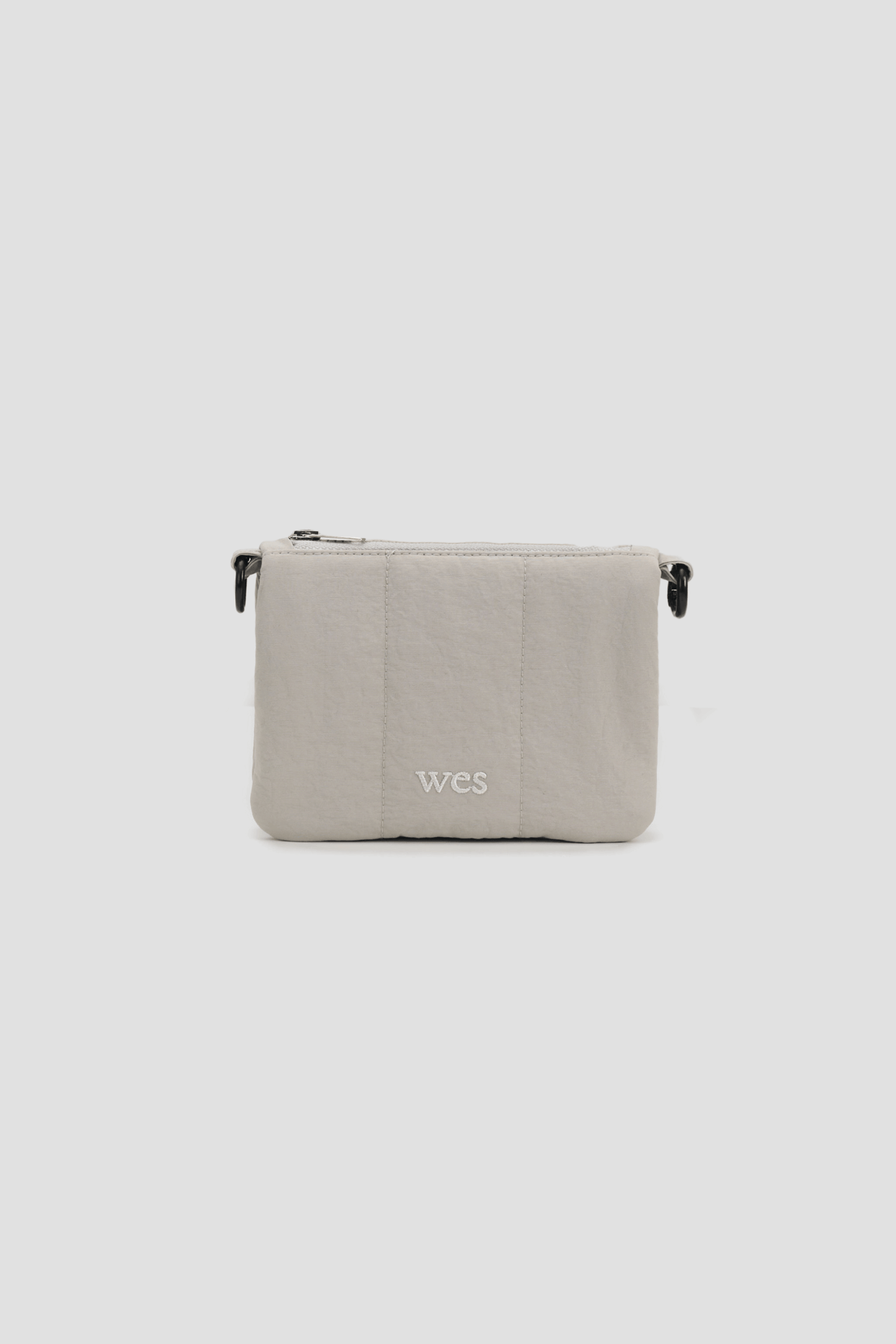 Mini Nylon Cushion Pouch (Light Grey)