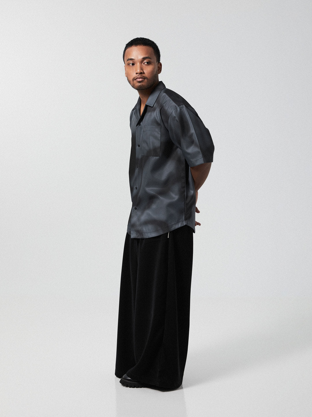 NCVR Mosaic Cuban Shirt | Black