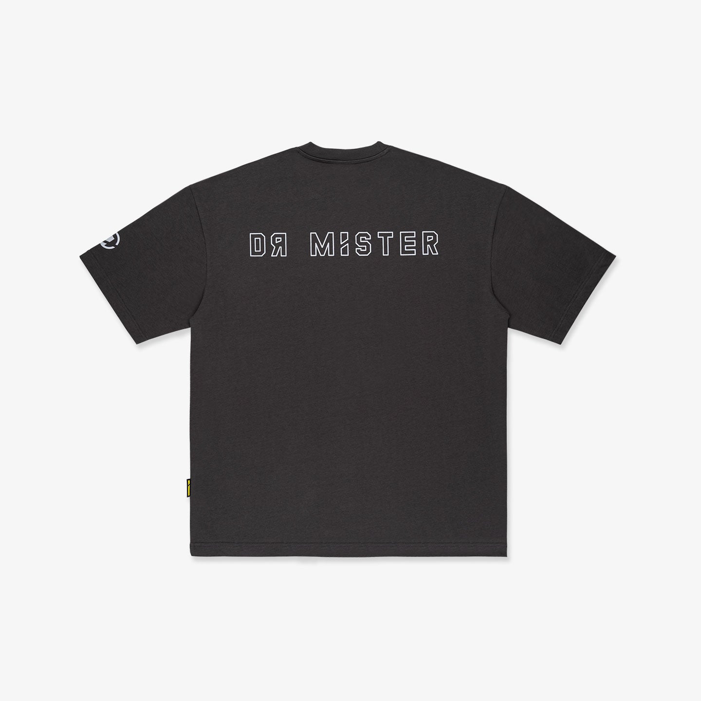 Outline Logo Broad Tee - Wolf Grey