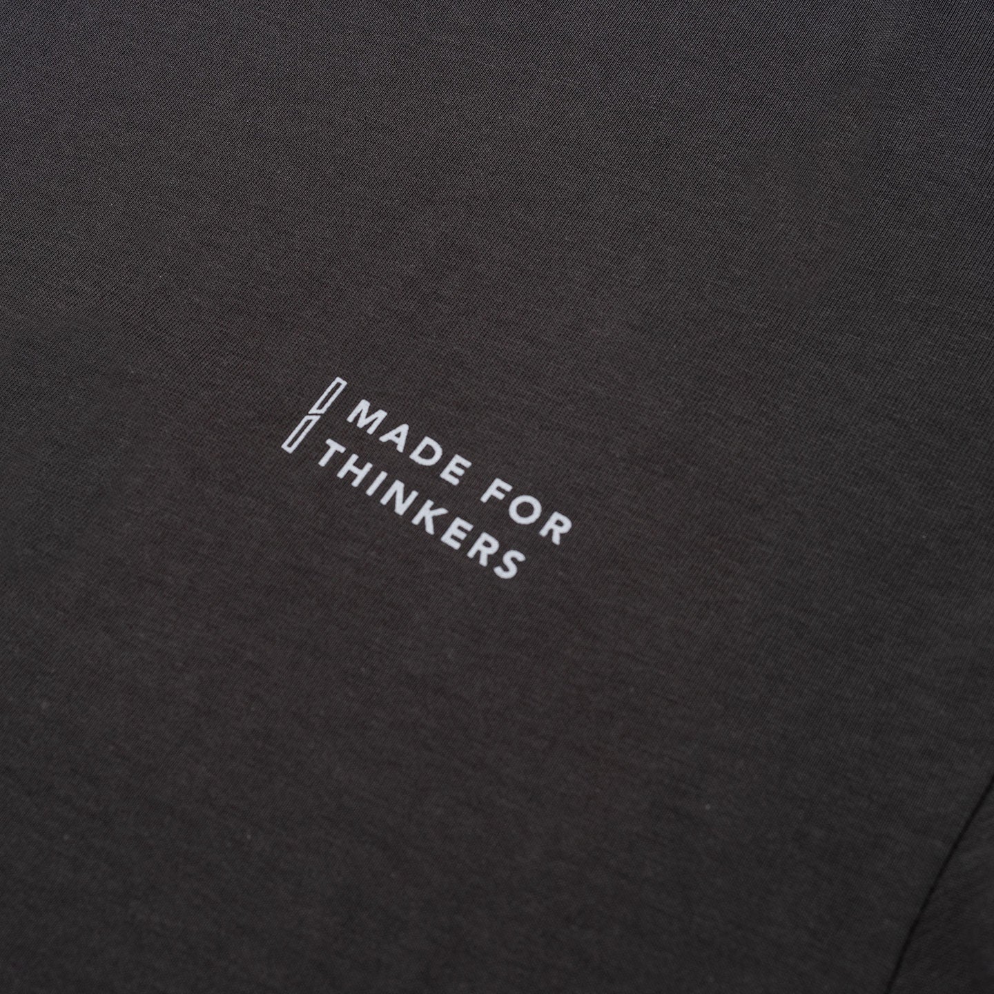 Outline Logo Broad Tee - Wolf Grey