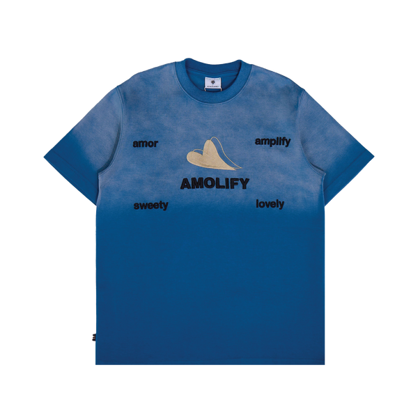 Asmolify Stoned Wash Tee < Blue >