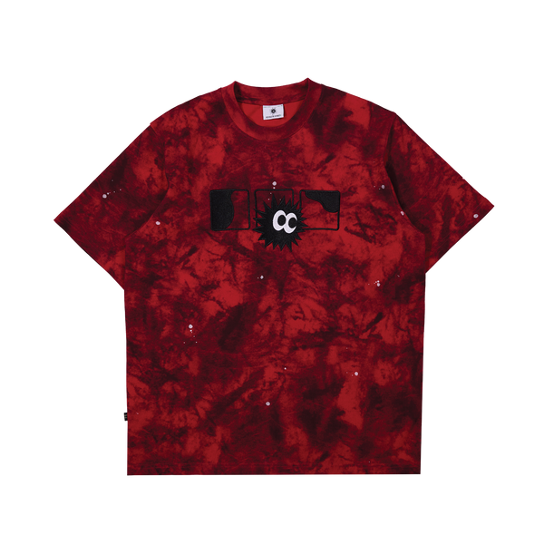 Vintage Lunar Asphalt Marble Maroon