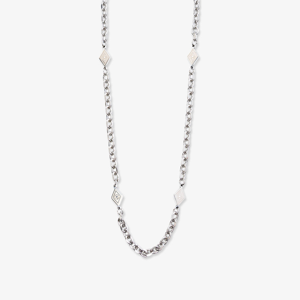Quad Rhombus Necklace - Silver