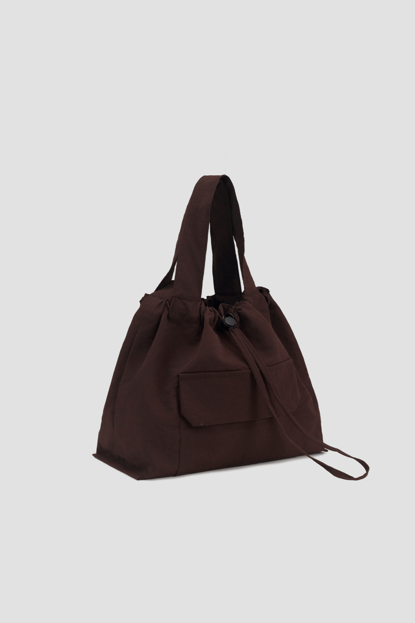 Small Classic Nylon Tote (Brown)
