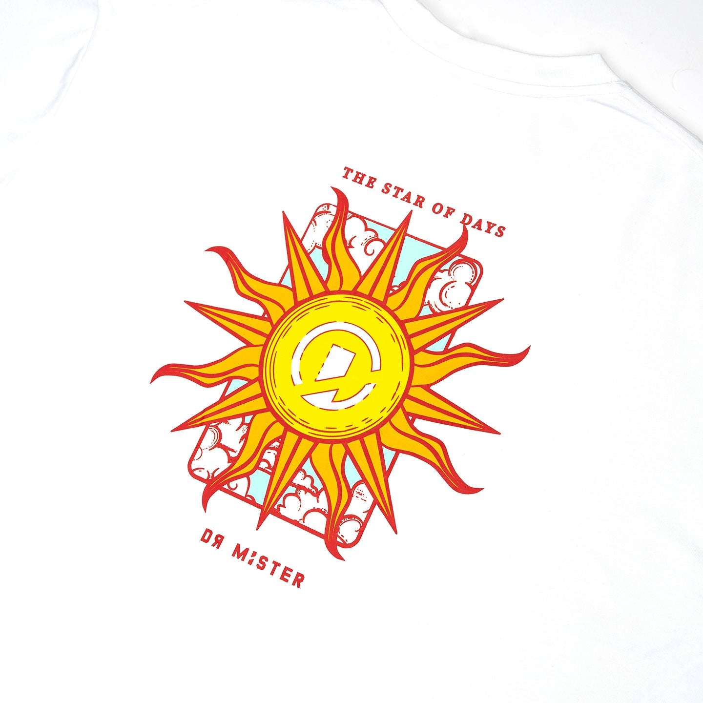 The Sun Broad Tee - White