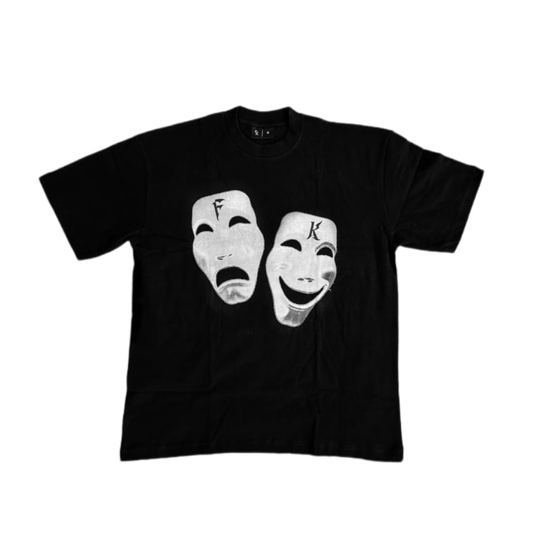 S23 TWO FACE LOGO BLACK TEE