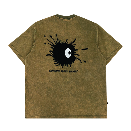 Stoned Wash Echinoidea Pocket Tee < Green >