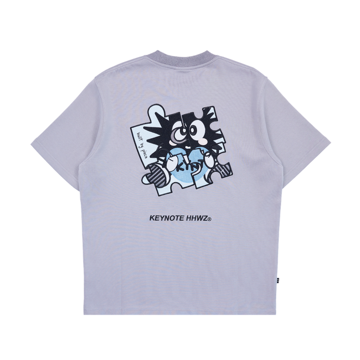 LOVE 365 Puzzle Love Stitches Tee Grey