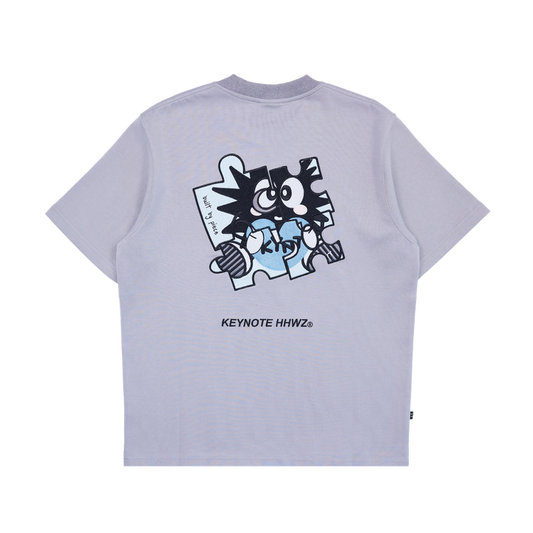 LOVE 365 Puzzle Love Stitches Tee Grey