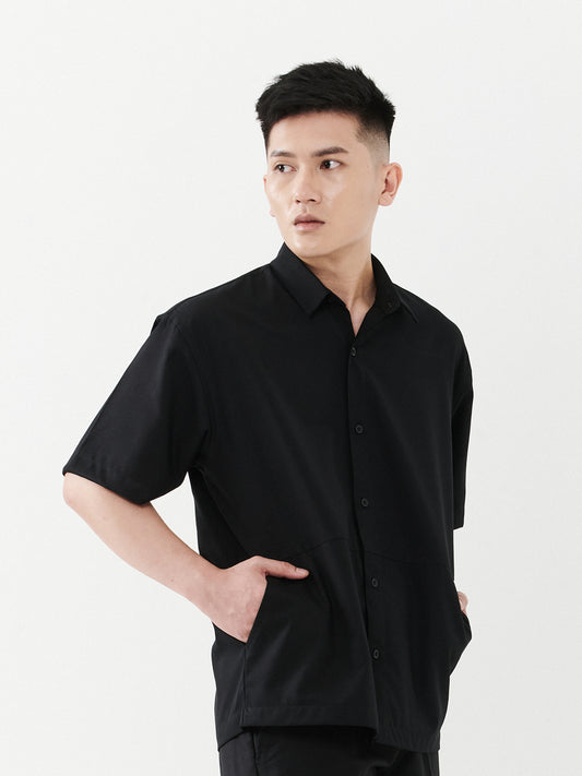 Side Down Pocket Shirt | Black