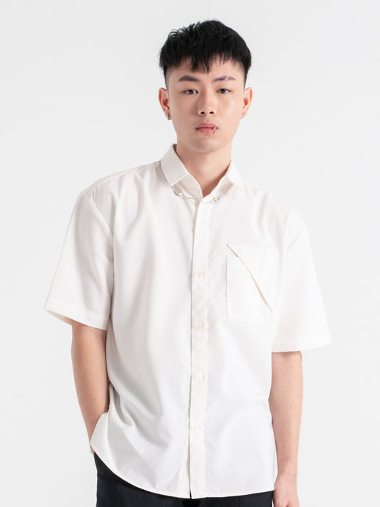 Neucvr Classic - Irregular Pocket Shirt | Beige