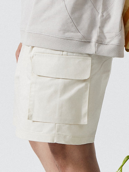 Pleated Pockets Cargo Shorts | Off-White