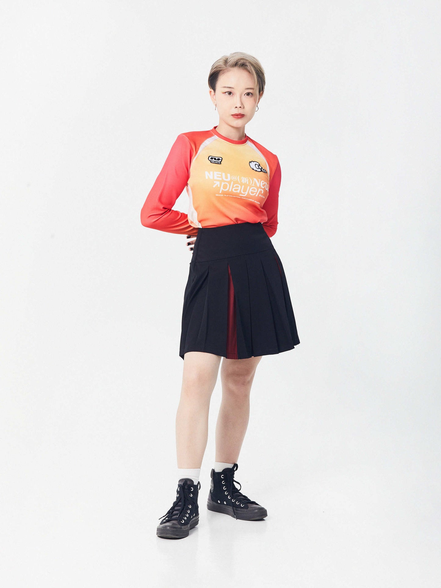 Play Tennis Skirt | Black Red