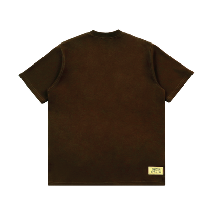 Fragments Mixed Typo Tee Brown