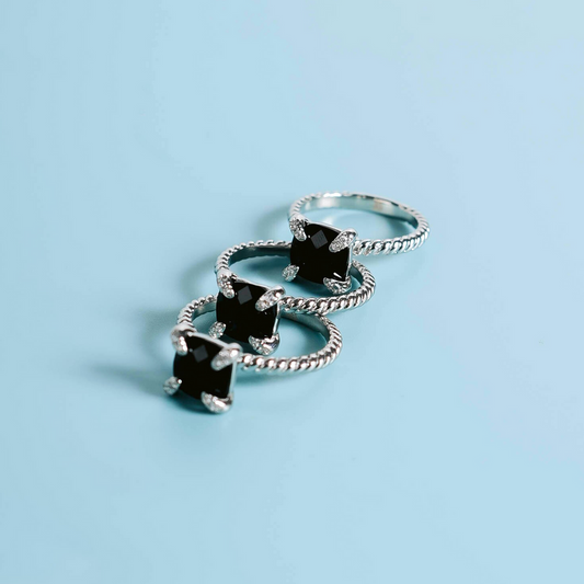 Obsidian Ring Women