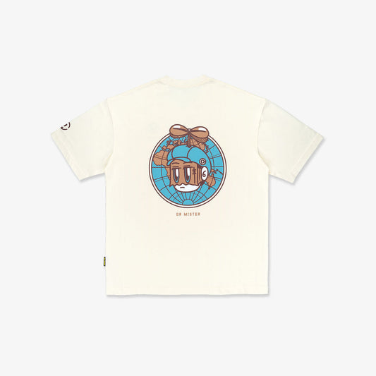 Globe Broad Tee - Cream