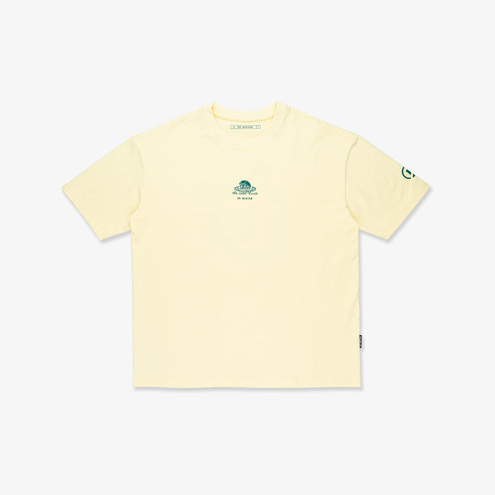 Planet Broad Tee - Cream Yellow