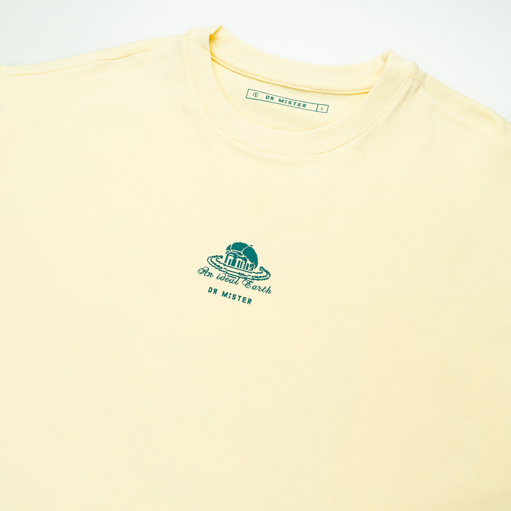 Planet Broad Tee - Cream Yellow