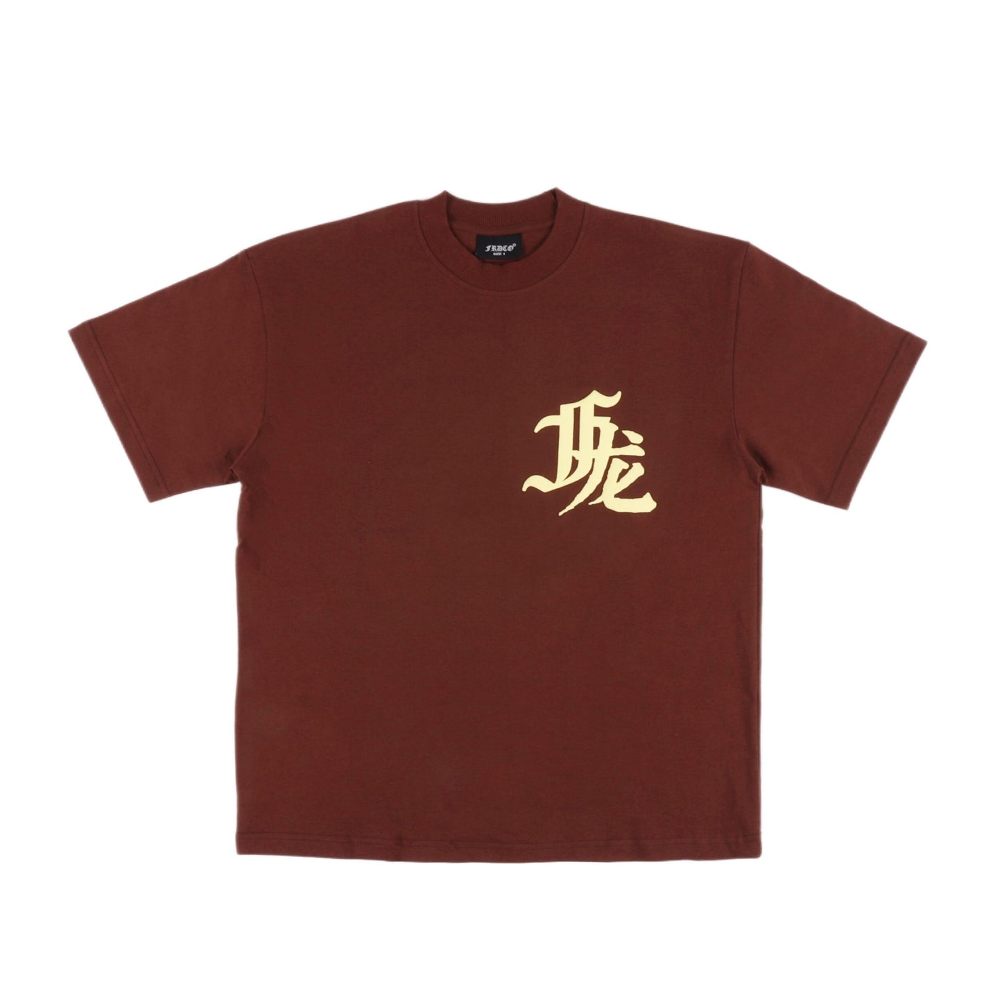 CNY24 DRAGON EMBOSSED BROWN TEE