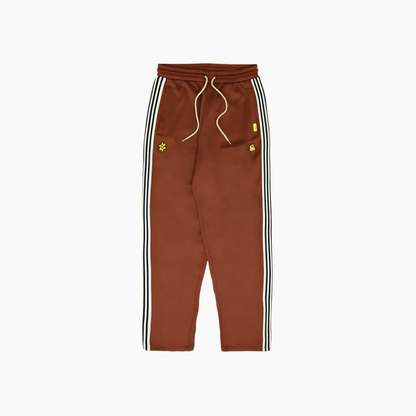 MELTING SMILEY TRACK PANTS | BROWN