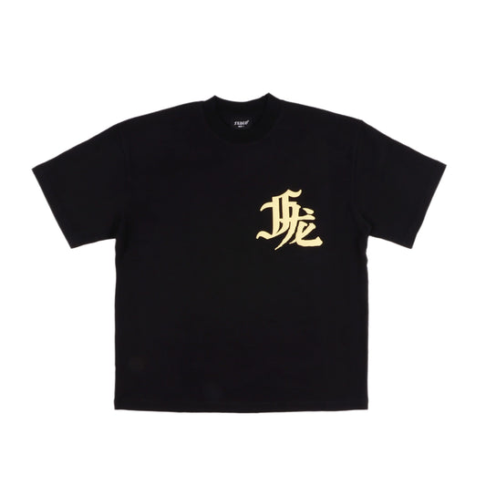 CNY24 DRAGON EMBOSSED BLACK TEE