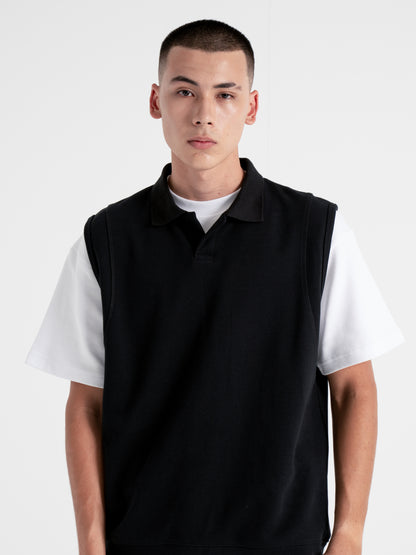 NCVR Fancy Knitted Polo Vest