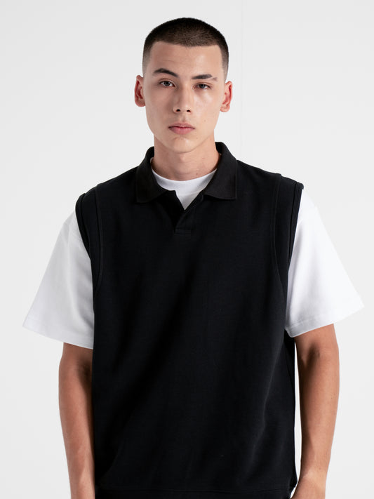 NCVR Fancy Knitted Polo Vest