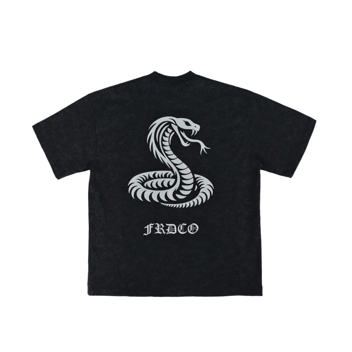 3M REFLECTIVE SNAKE WASHED BLACK TEE