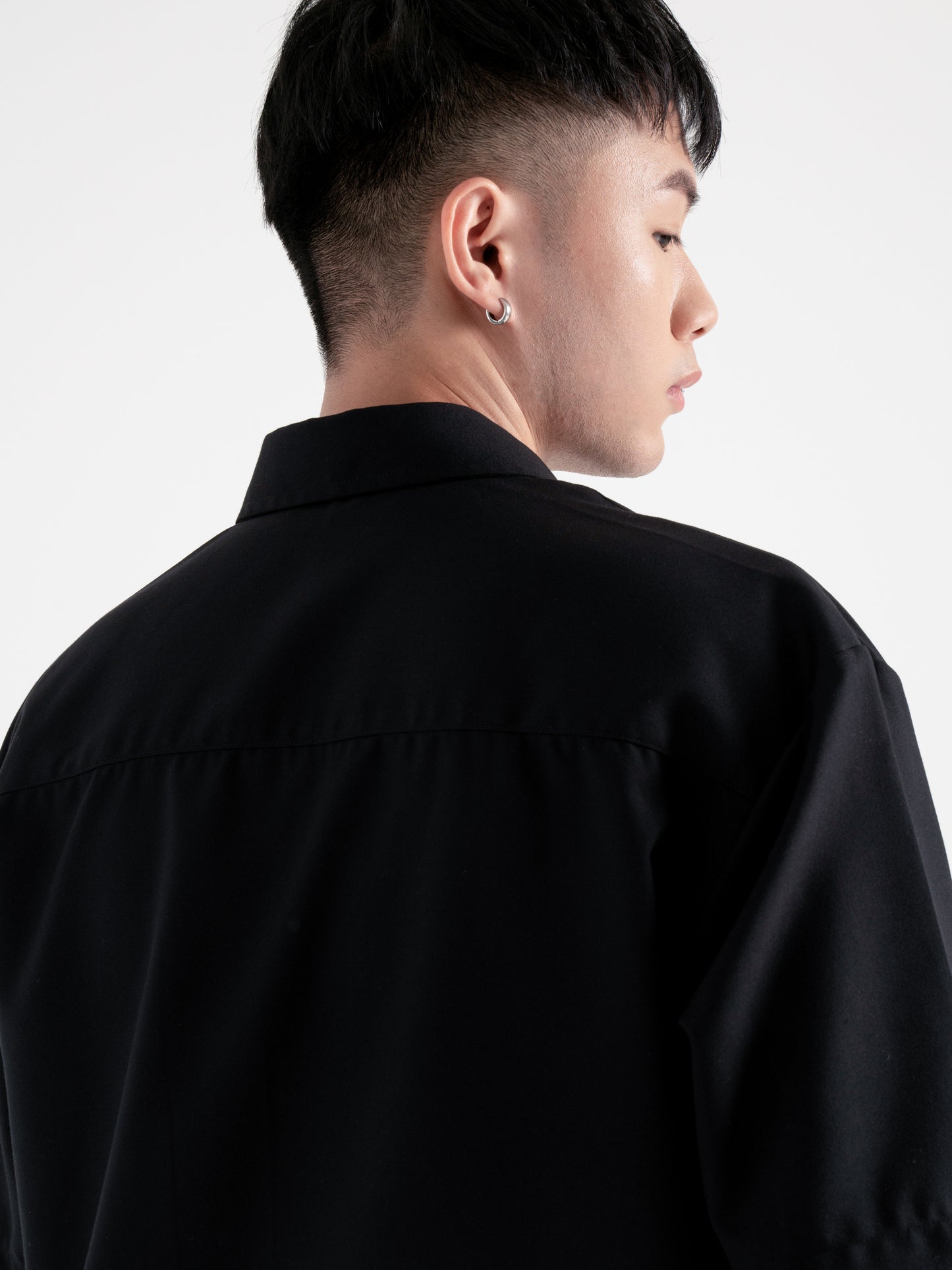 Irregular Pocket Shirt | Black