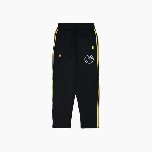 Smiley Rainbow Track Pants | Black