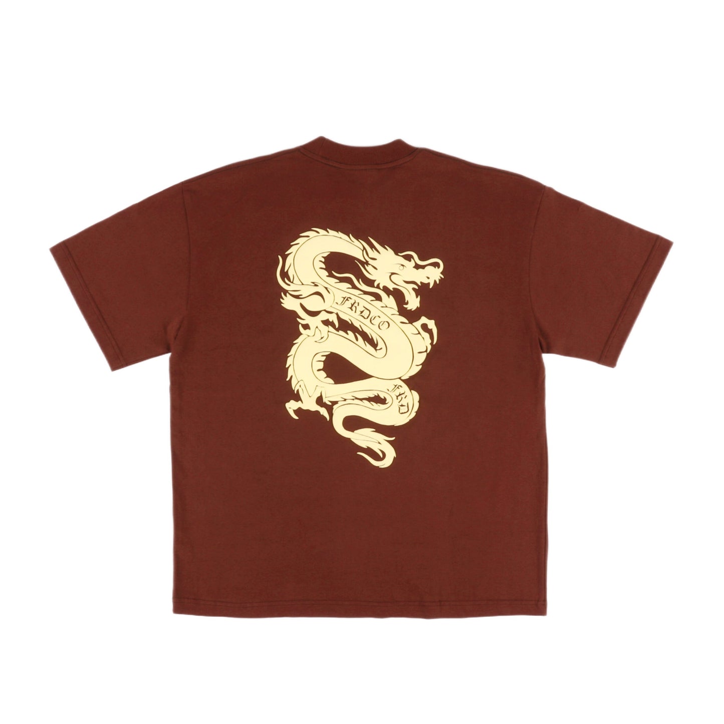 CNY24 DRAGON EMBOSSED BROWN TEE