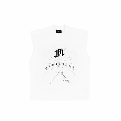 GHOST ARMY LOGO WHITE TEE
